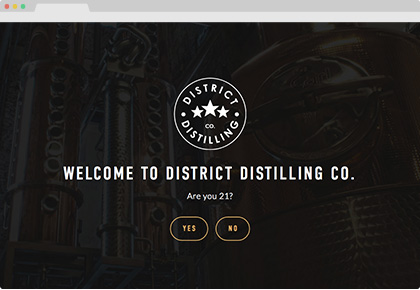 District Distilling Co. Website